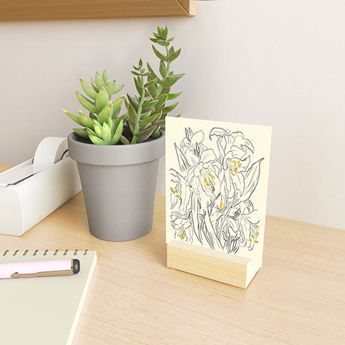 ThingDesign Minimalist Garden flowers Mini Art Print
