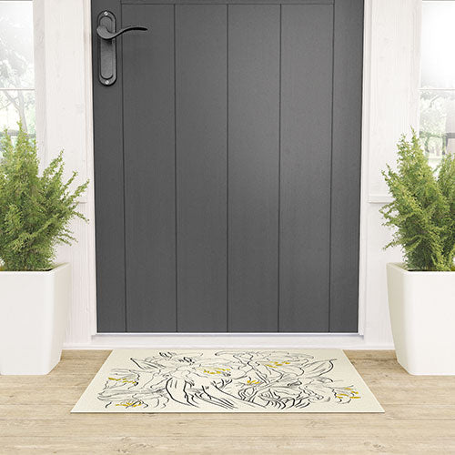 ThingDesign Minimalist Garden flowers Welcome Mat