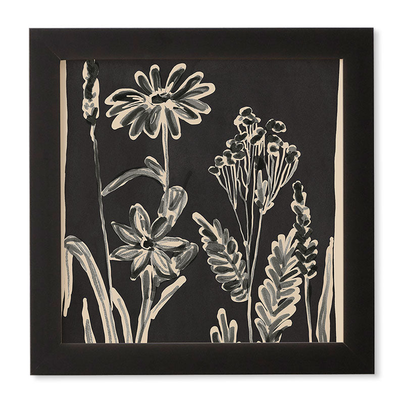 ThingDesign Minimalist wildflowers 3 Framed Wall Art