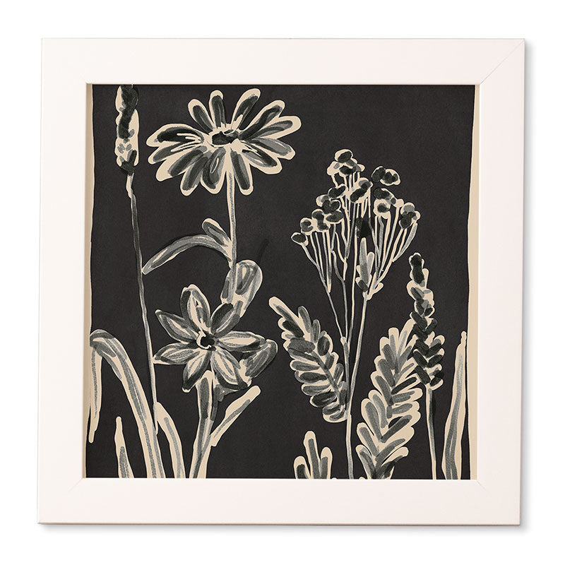 ThingDesign Minimalist wildflowers 3 Framed Wall Art