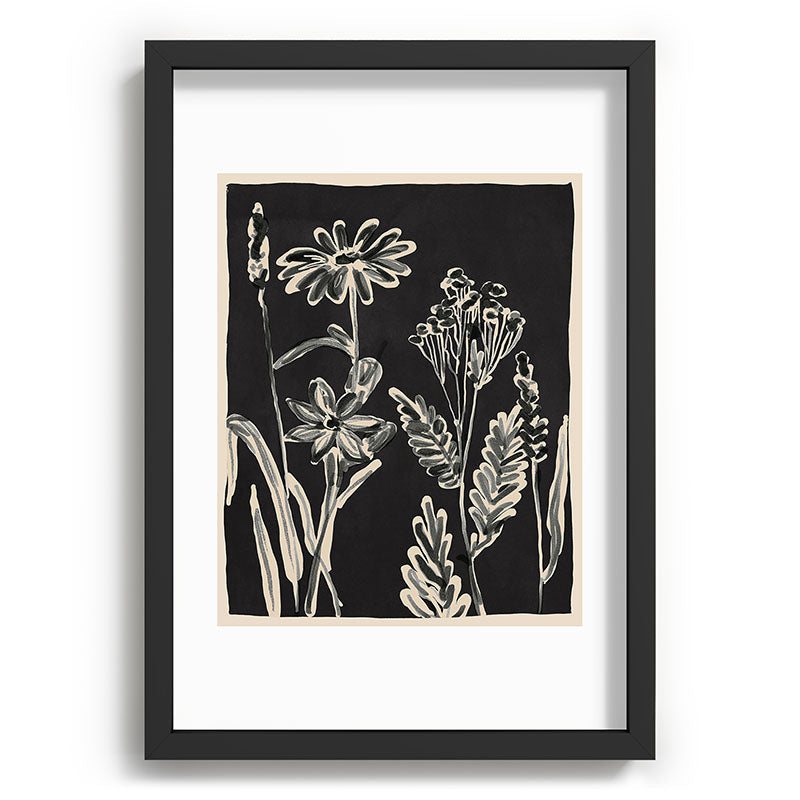 ThingDesign Minimalist wildflowers 3 Recessed Framing Rectangle