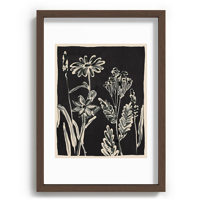 ThingDesign Minimalist wildflowers 3 Recessed Framing Rectangle