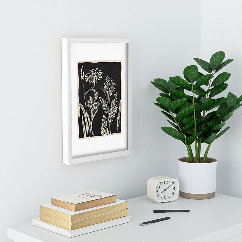 ThingDesign Minimalist wildflowers 3 Recessed Framing Rectangle