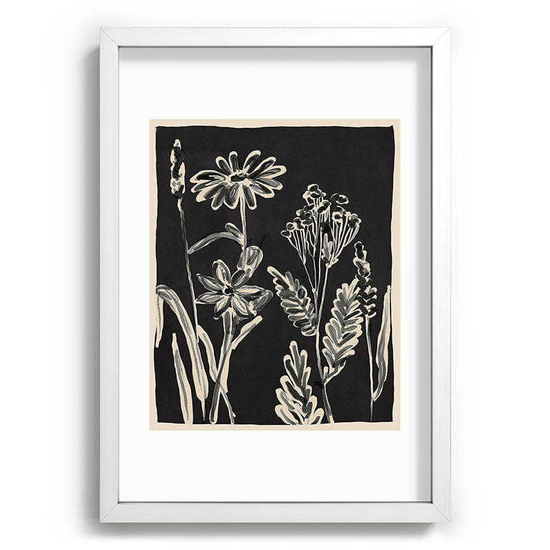 ThingDesign Minimalist wildflowers 3 Recessed Framing Rectangle