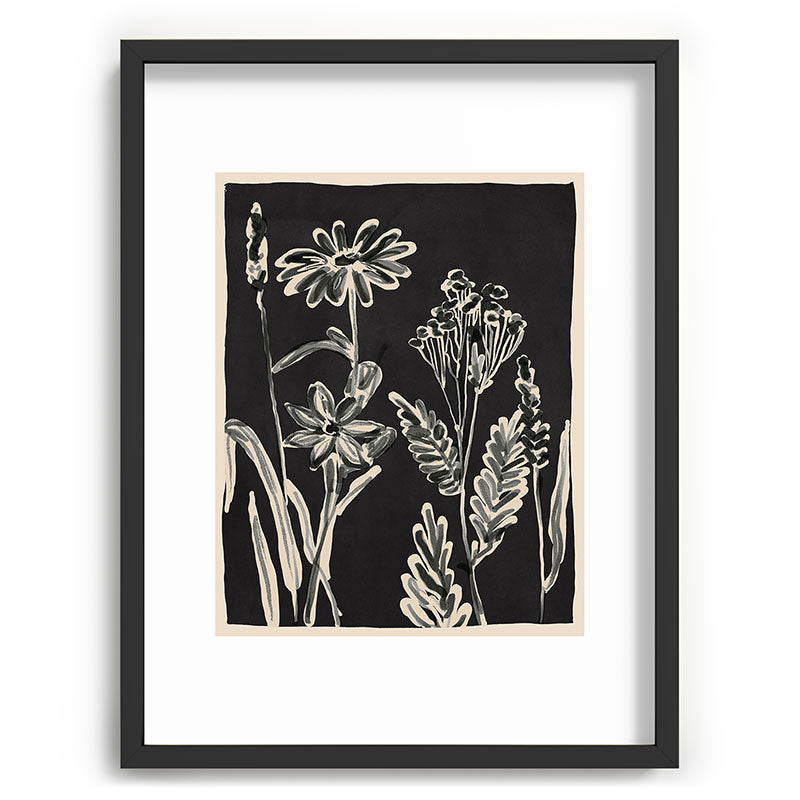 ThingDesign Minimalist wildflowers 3 Recessed Framing Rectangle