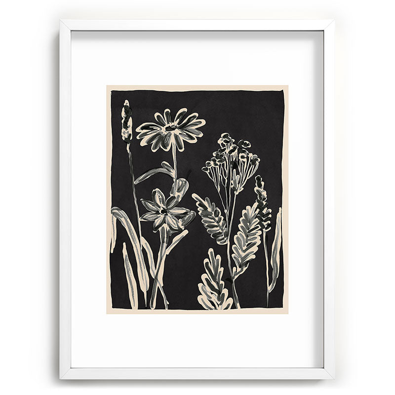 ThingDesign Minimalist wildflowers 3 Recessed Framing Rectangle