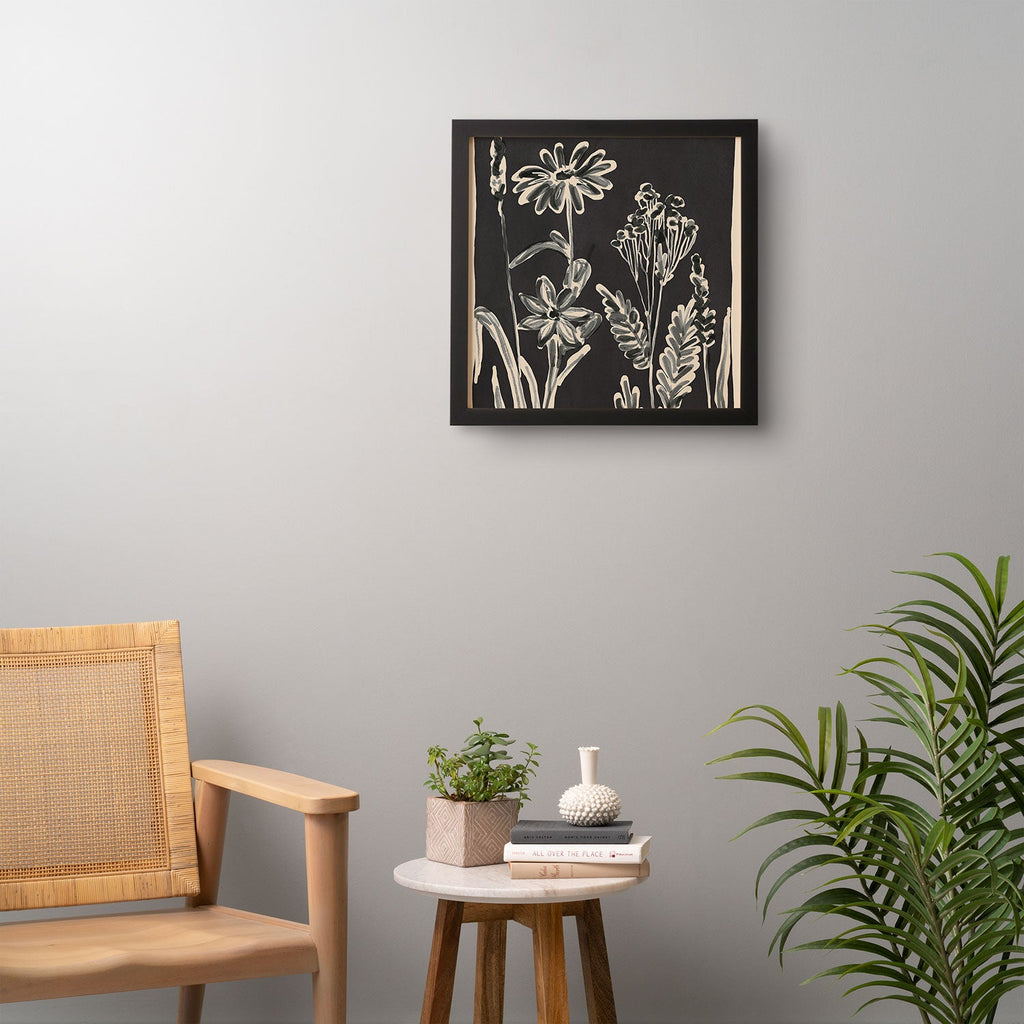 ThingDesign Minimalist wildflowers 3 Framed Wall Art