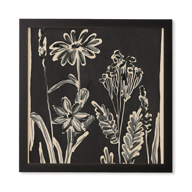 ThingDesign Minimalist wildflowers 3 Framed Wall Art