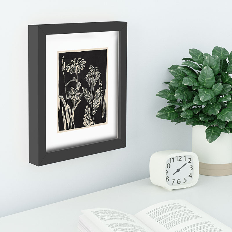 ThingDesign Minimalist wildflowers 3 Recessed Framing Rectangle