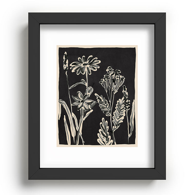 ThingDesign Minimalist wildflowers 3 Recessed Framing Rectangle