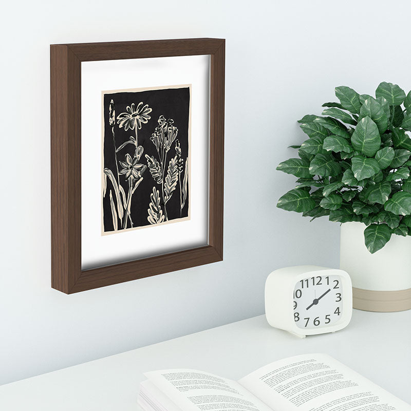 ThingDesign Minimalist wildflowers 3 Recessed Framing Rectangle