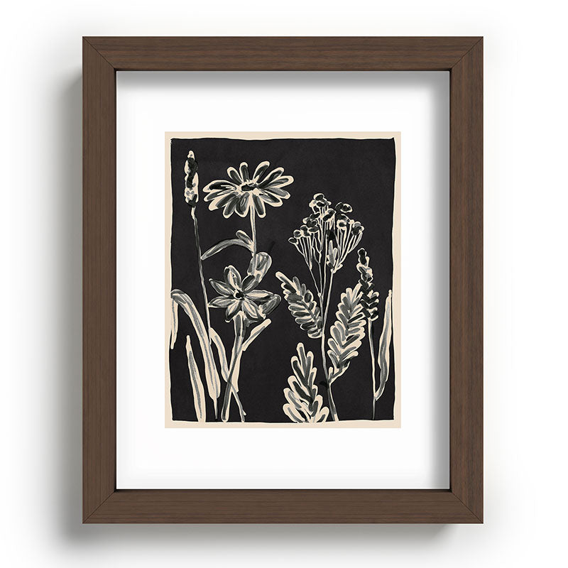 ThingDesign Minimalist wildflowers 3 Recessed Framing Rectangle