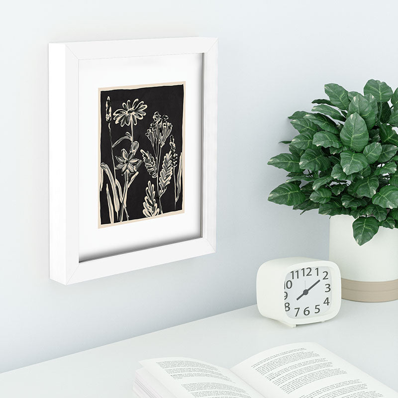 ThingDesign Minimalist wildflowers 3 Recessed Framing Rectangle