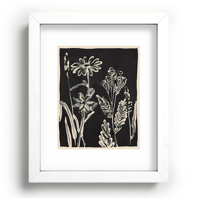 ThingDesign Minimalist wildflowers 3 Recessed Framing Rectangle