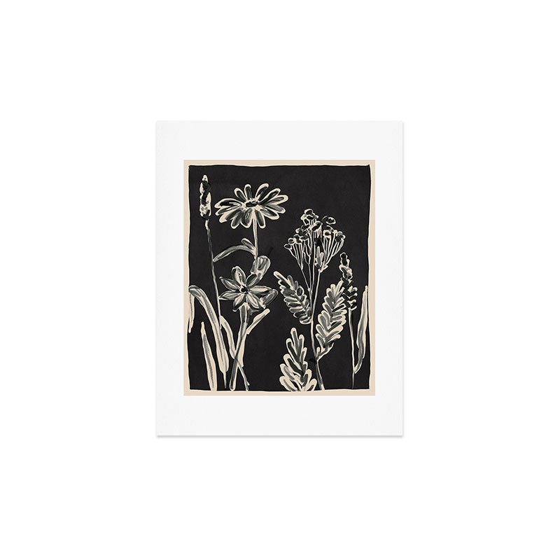 ThingDesign Minimalist wildflowers 3 Art Print