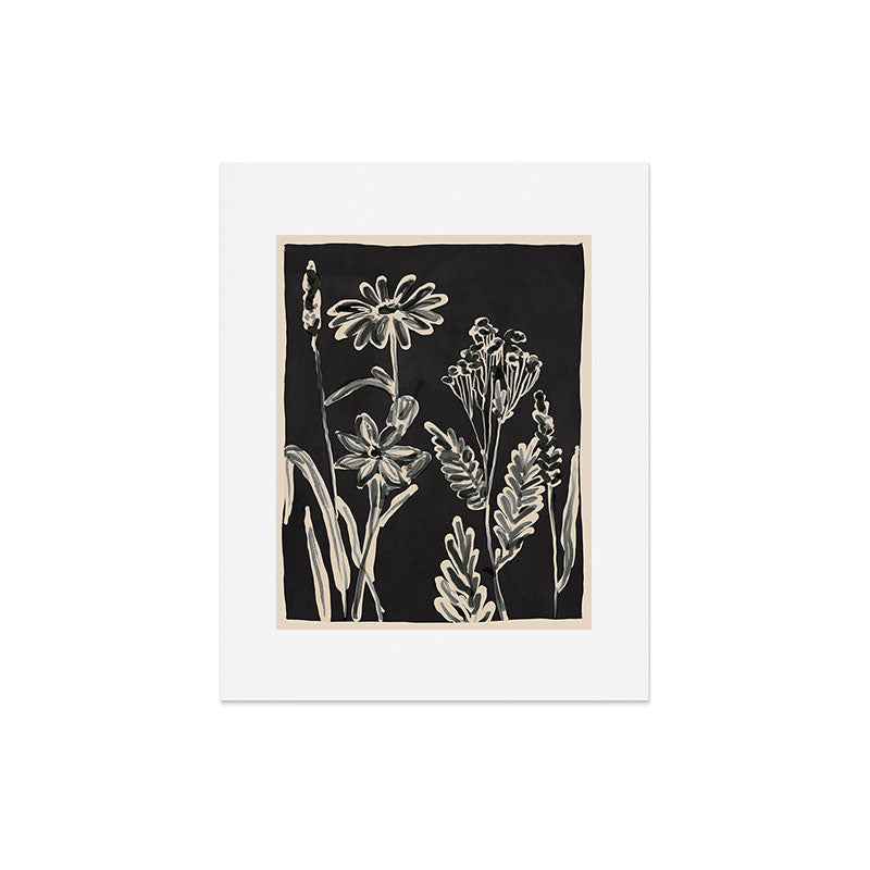 ThingDesign Minimalist wildflowers 3 Art Print