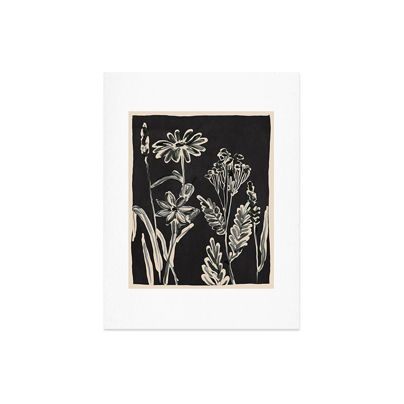 ThingDesign Minimalist wildflowers 3 Art Print