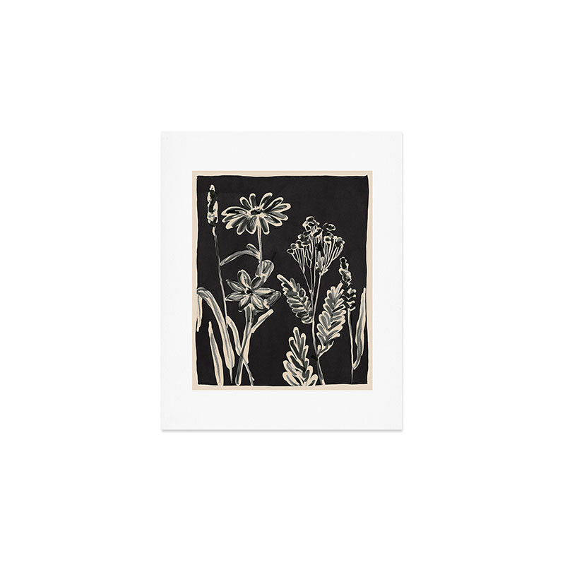ThingDesign Minimalist wildflowers 3 Art Print