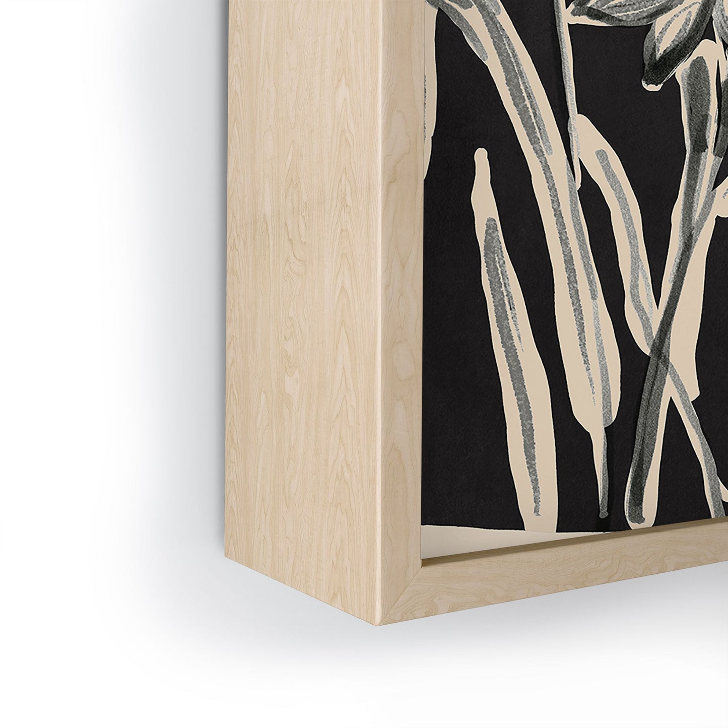ThingDesign Minimalist wildflowers 3 Framed Mini Art Print