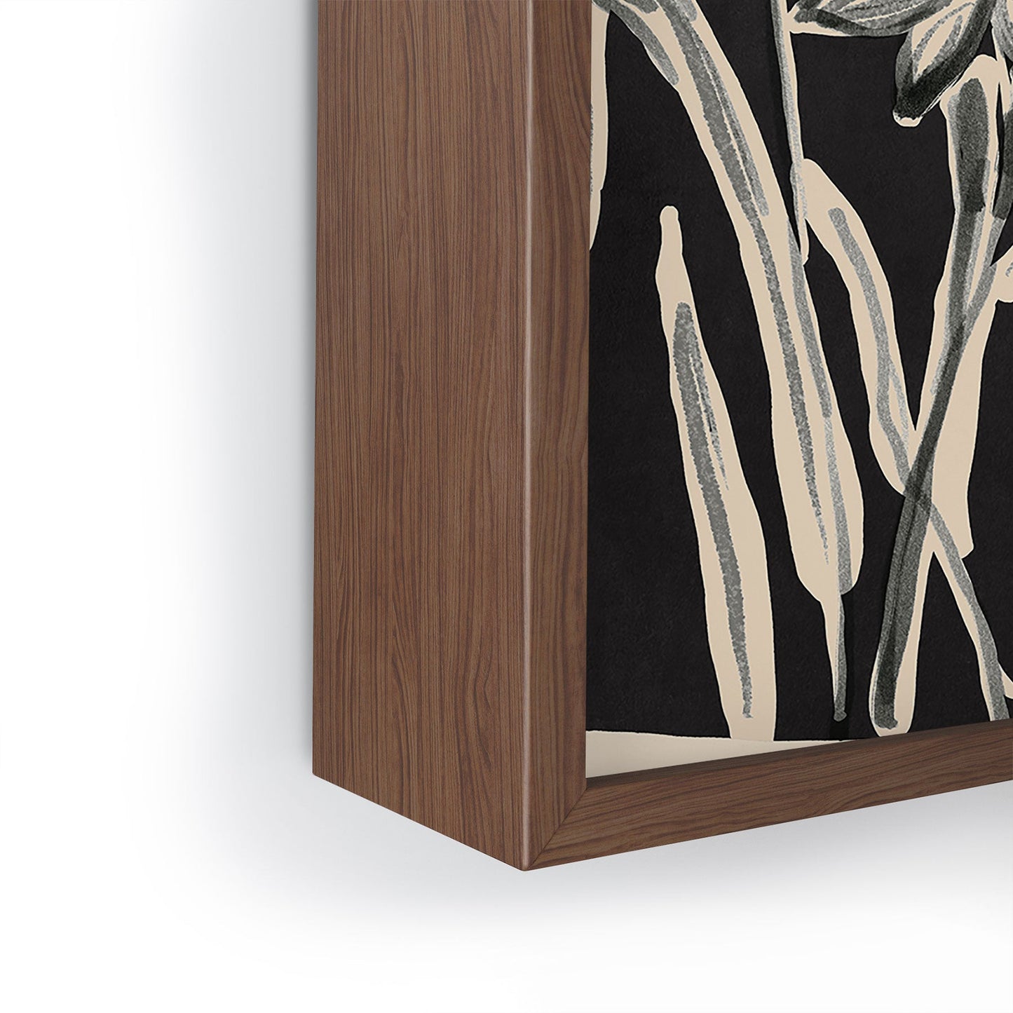 ThingDesign Minimalist wildflowers 3 Framed Mini Art Print