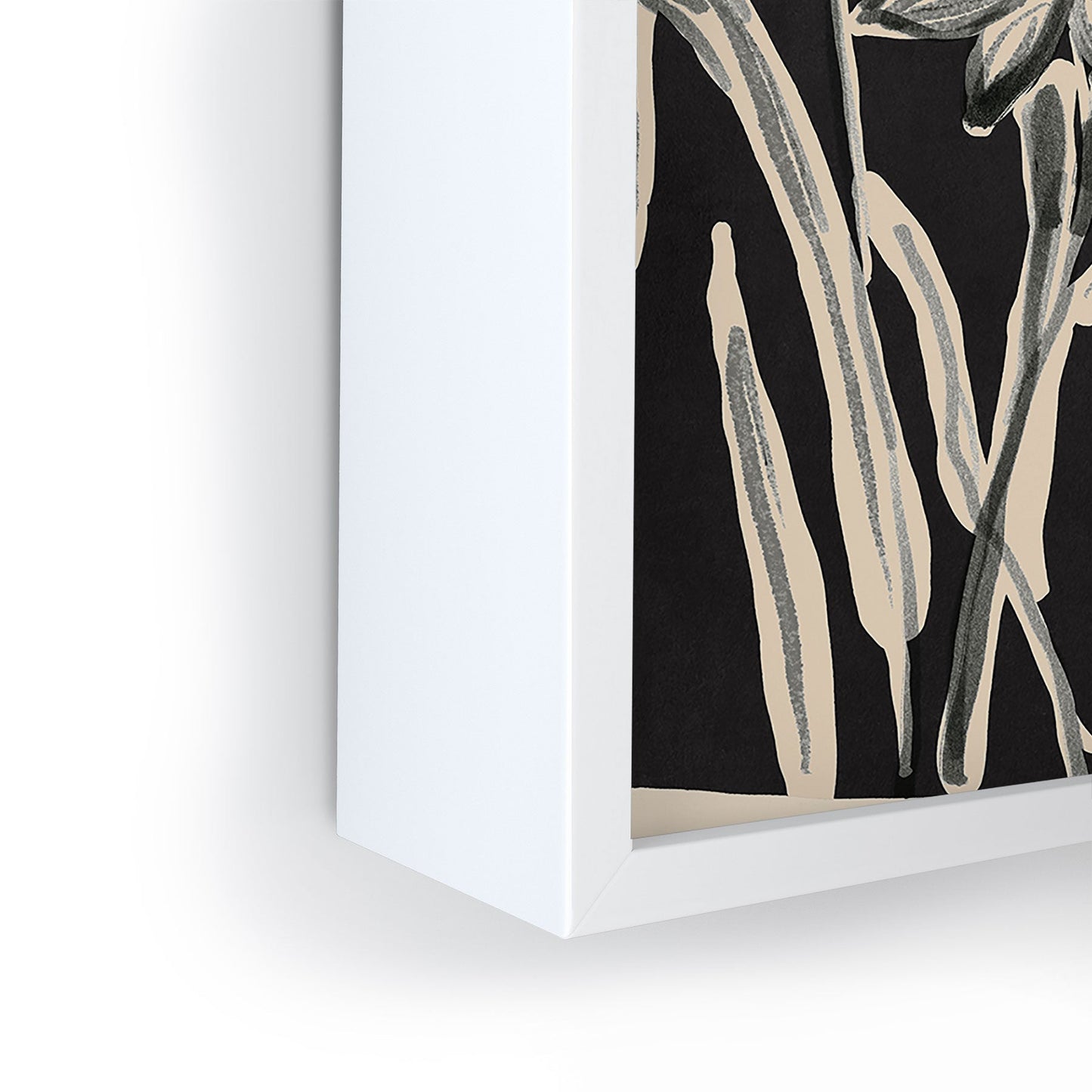 ThingDesign Minimalist wildflowers 3 Framed Mini Art Print