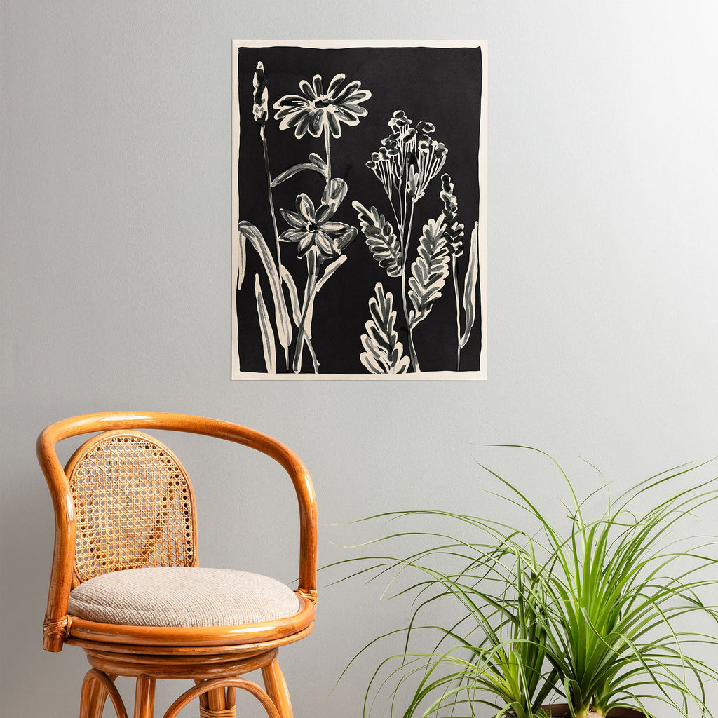 ThingDesign Minimalist wildflowers 3 Poster