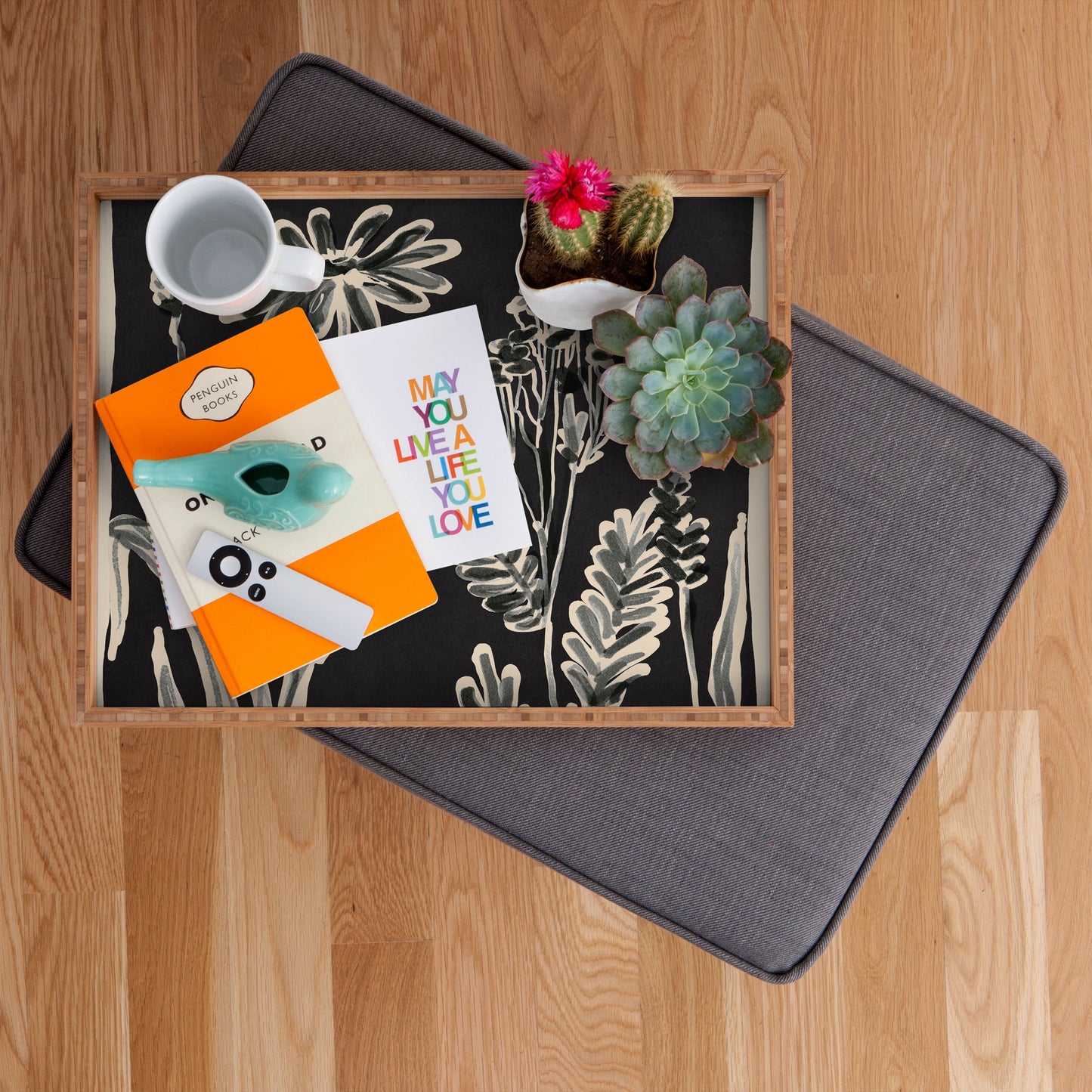 ThingDesign Minimalist wildflowers 3 Rectangular Tray