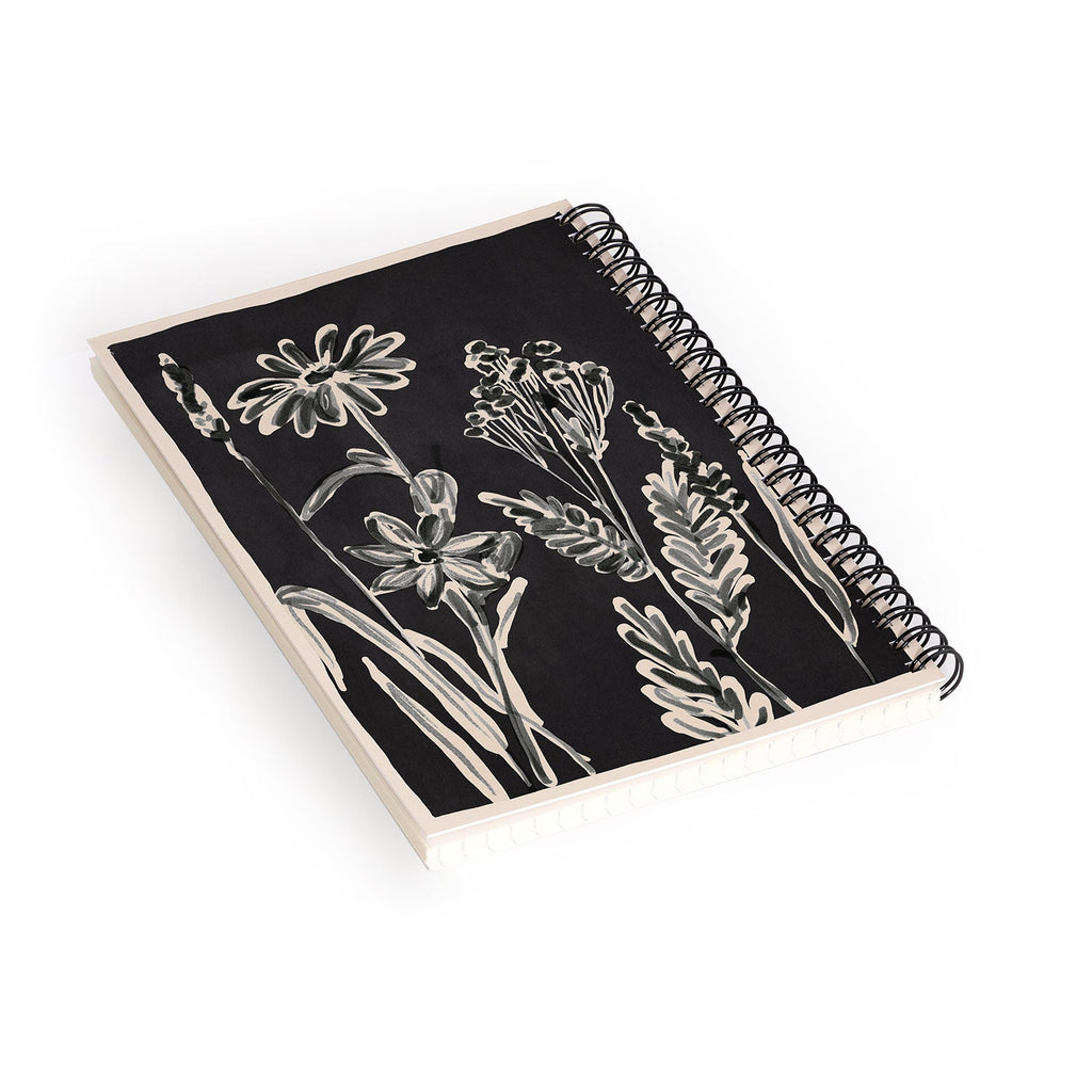 ThingDesign Minimalist wildflowers 3 Spiral Notebook