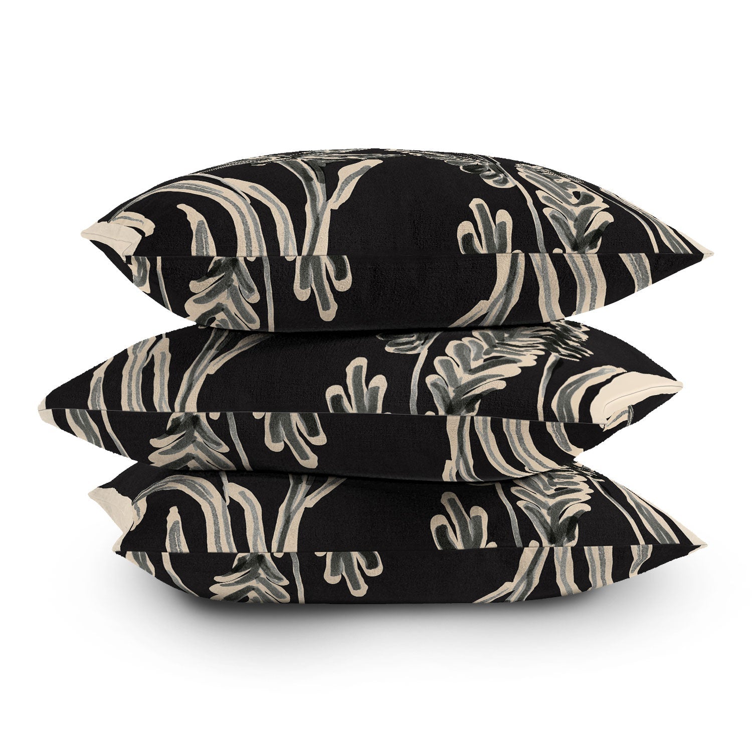 ThingDesign Minimalist wildflowers 3 Outdoor Throw Pillow