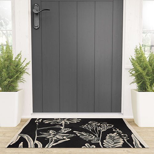 ThingDesign Minimalist wildflowers 3 Welcome Mat
