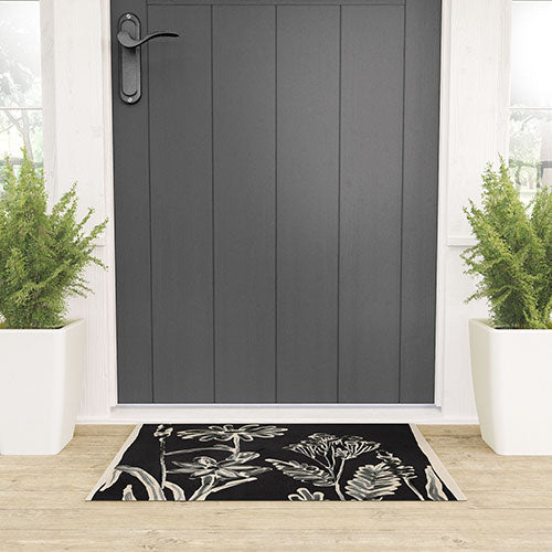 ThingDesign Minimalist wildflowers 3 Welcome Mat