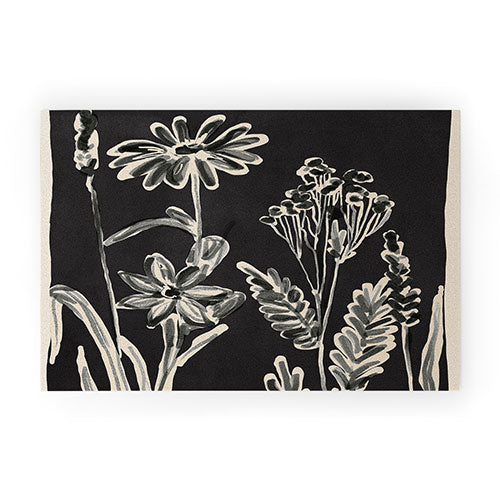 ThingDesign Minimalist wildflowers 3 Welcome Mat