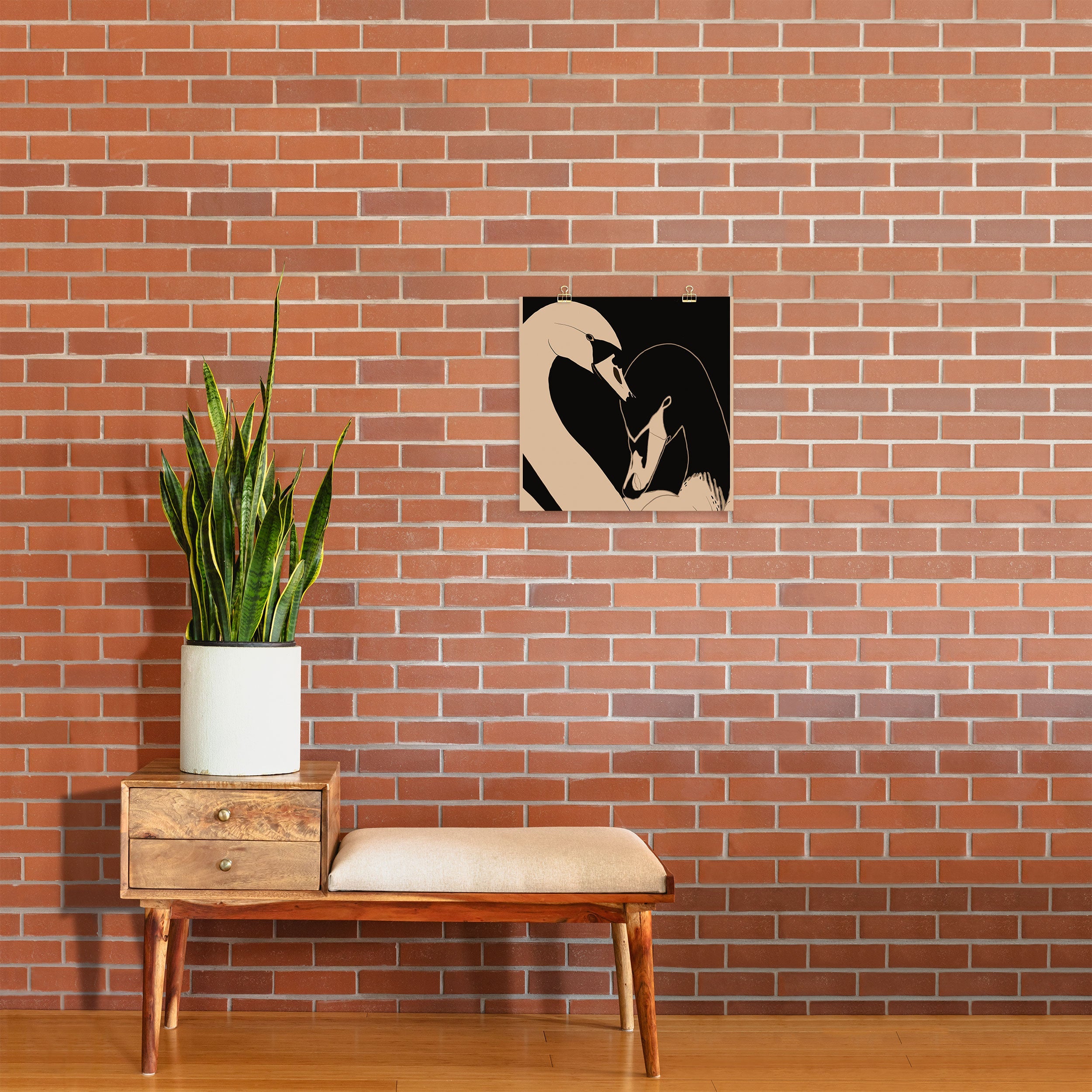 ThingDesign Two Swans I Art Print