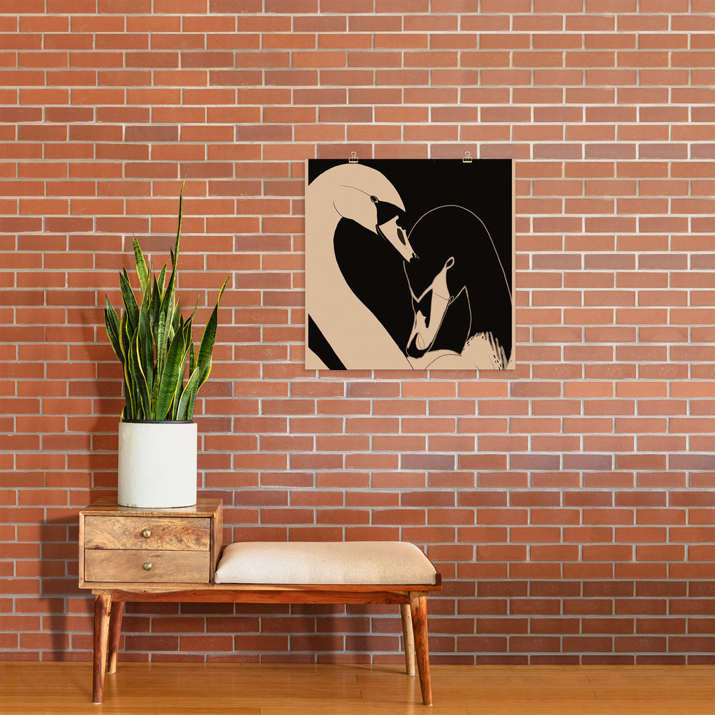 ThingDesign Two Swans I Art Print