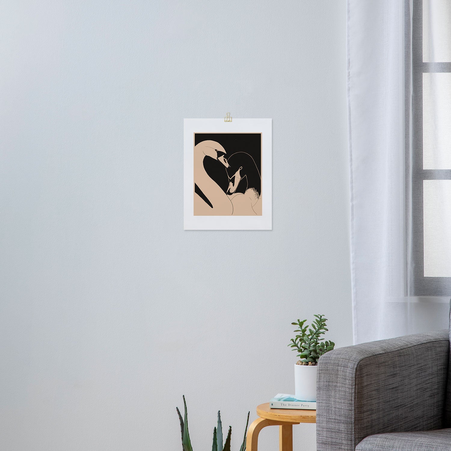 ThingDesign Two Swans I Art Print