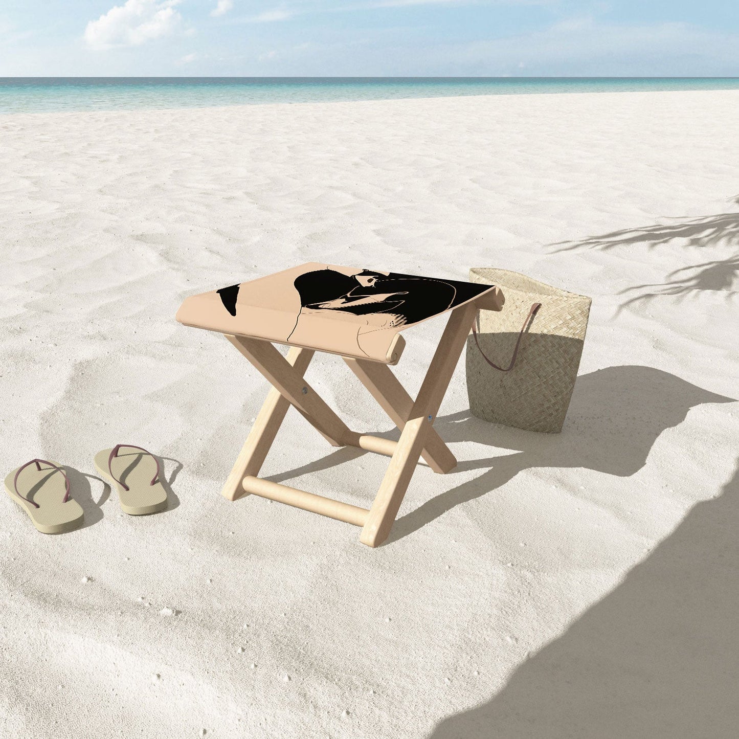 ThingDesign Two Swans I Folding Stool
