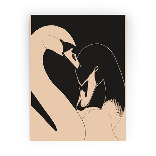 ThingDesign Two Swans I Mini Art Print