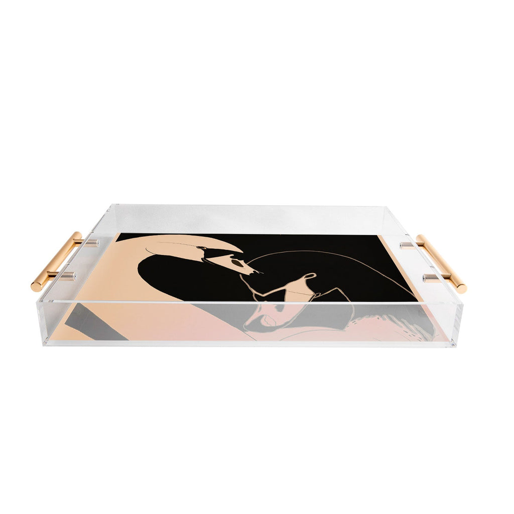 ThingDesign Two Swans I Acrylic Tray