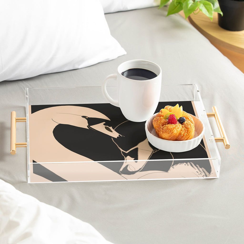 ThingDesign Two Swans I Acrylic Tray