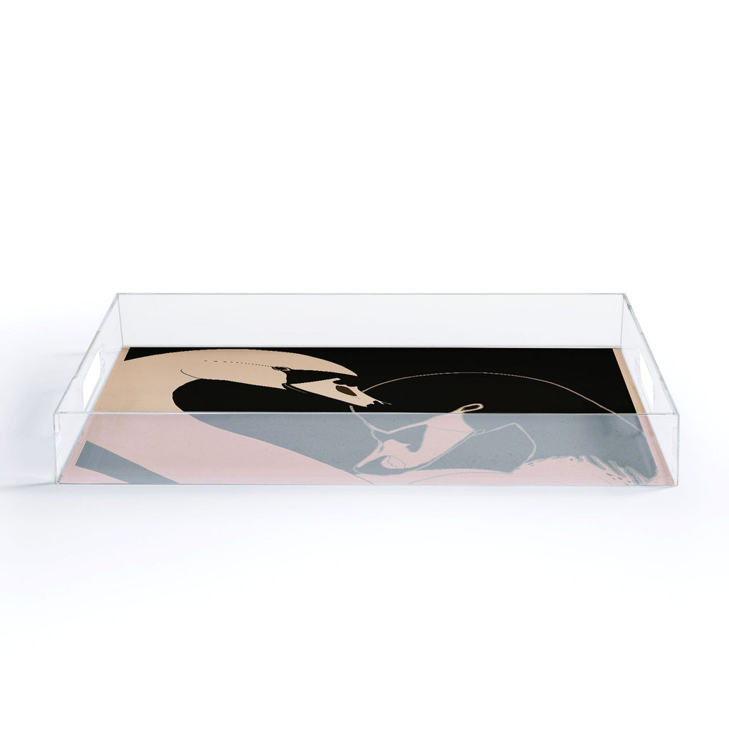ThingDesign Two Swans I Acrylic Tray