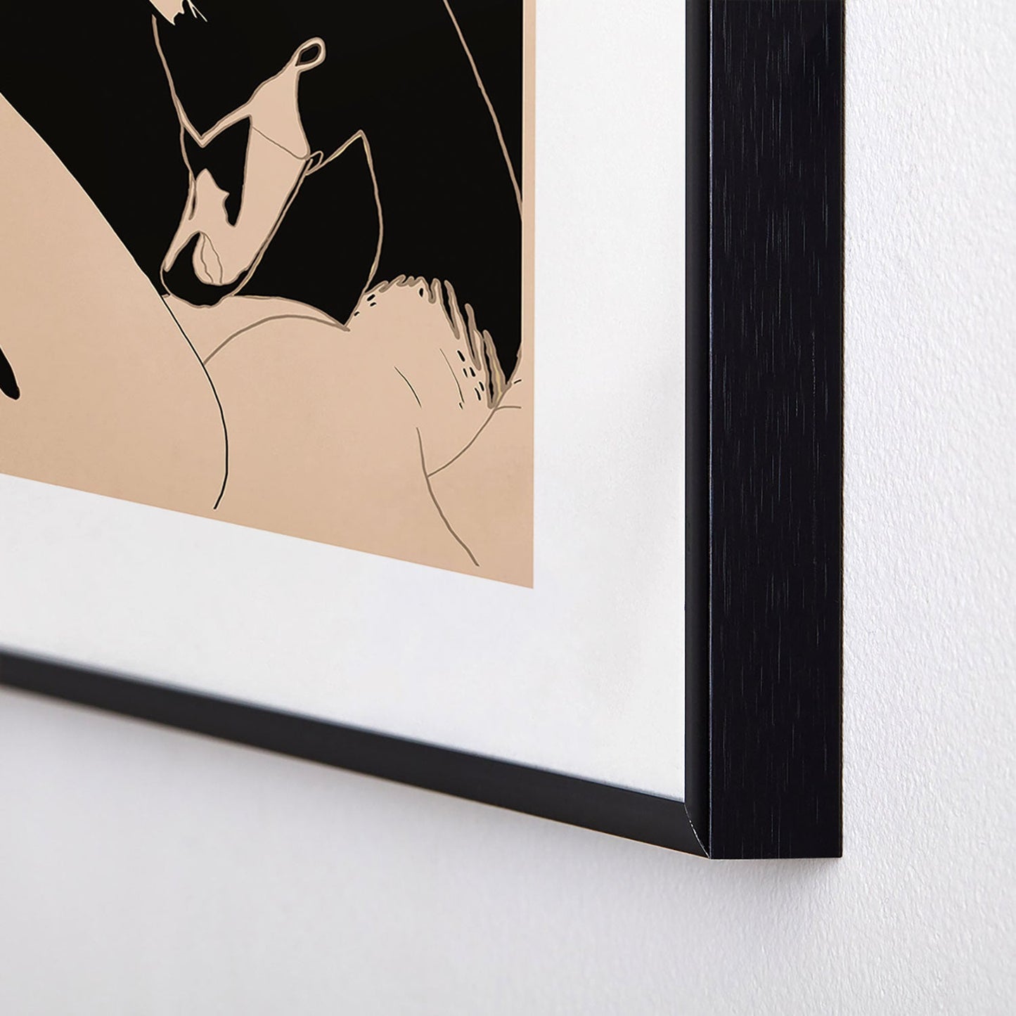 ThingDesign Two Swans I Metal Framed Art Print