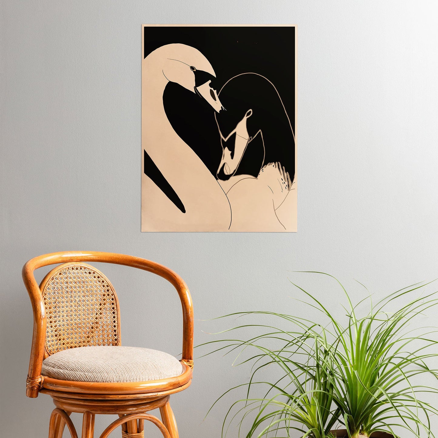ThingDesign Two Swans I Poster