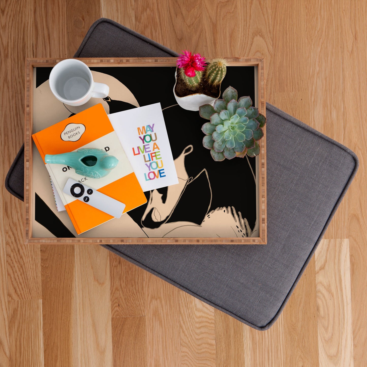 ThingDesign Two Swans I Rectangular Tray