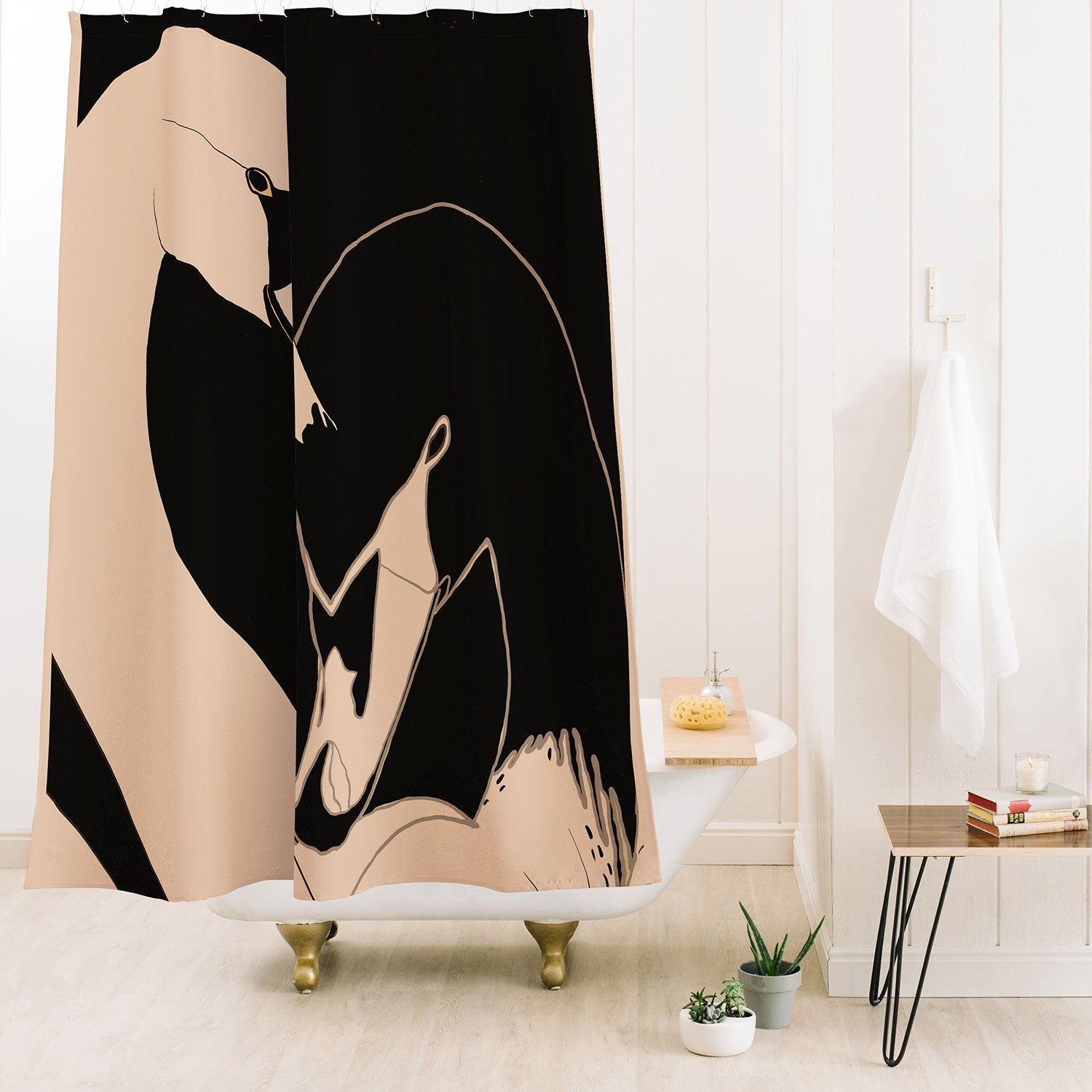 ThingDesign Two Swans I Shower Curtain