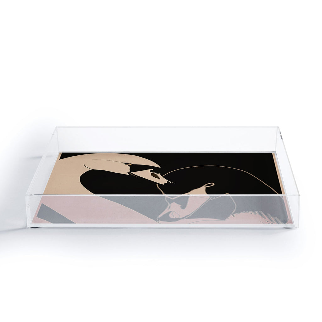 ThingDesign Two Swans I Acrylic Tray