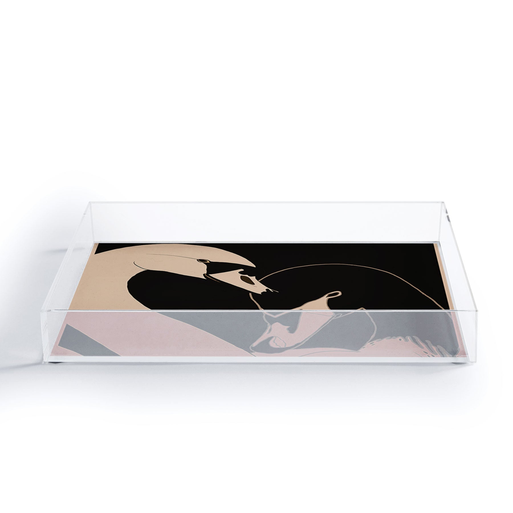 ThingDesign Two Swans I Acrylic Tray