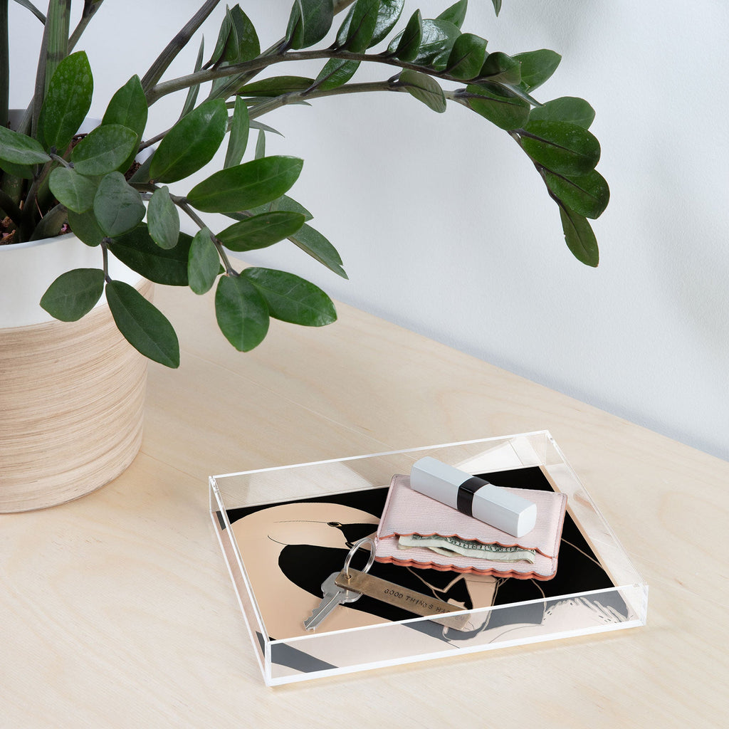 ThingDesign Two Swans I Acrylic Tray