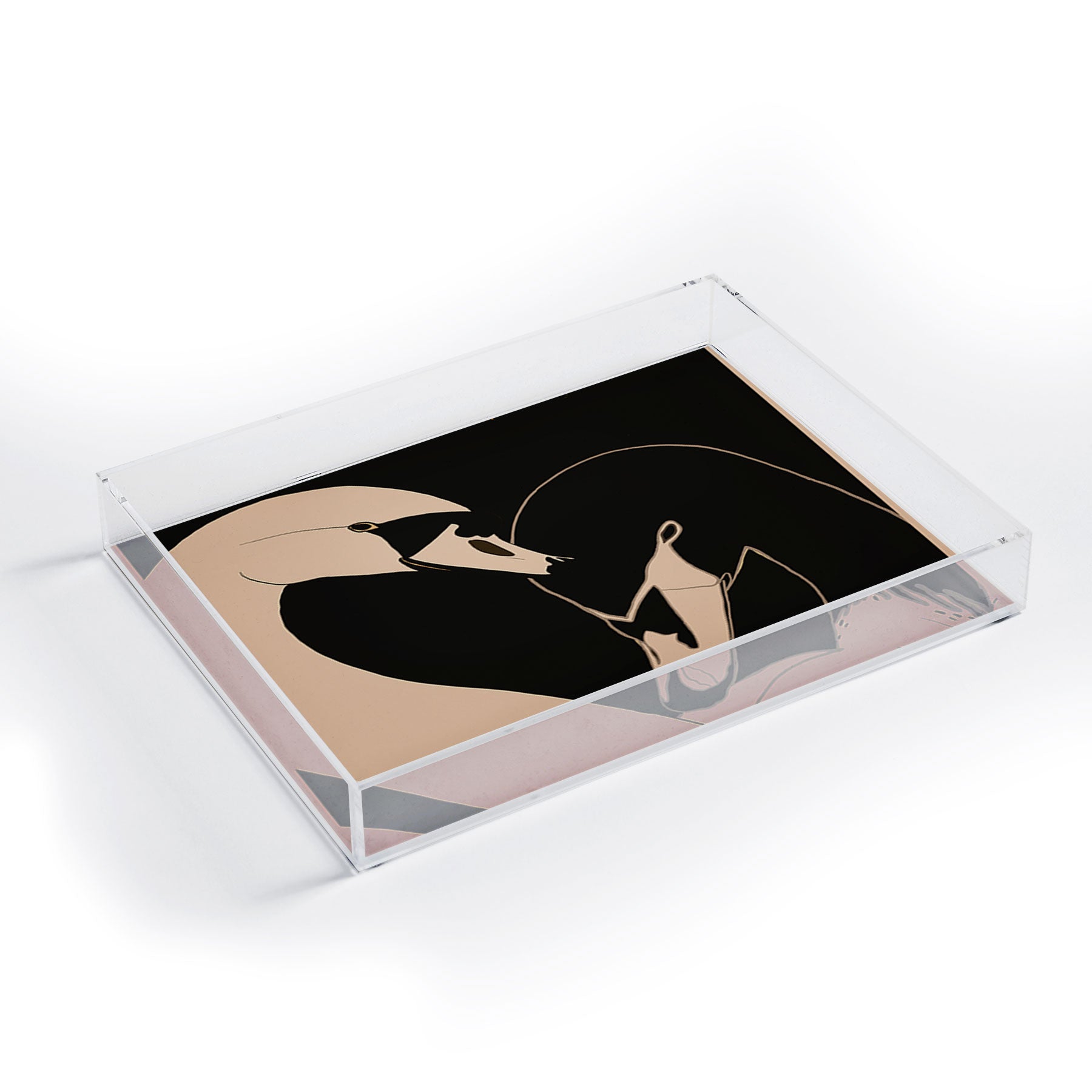 ThingDesign Two Swans I Acrylic Tray