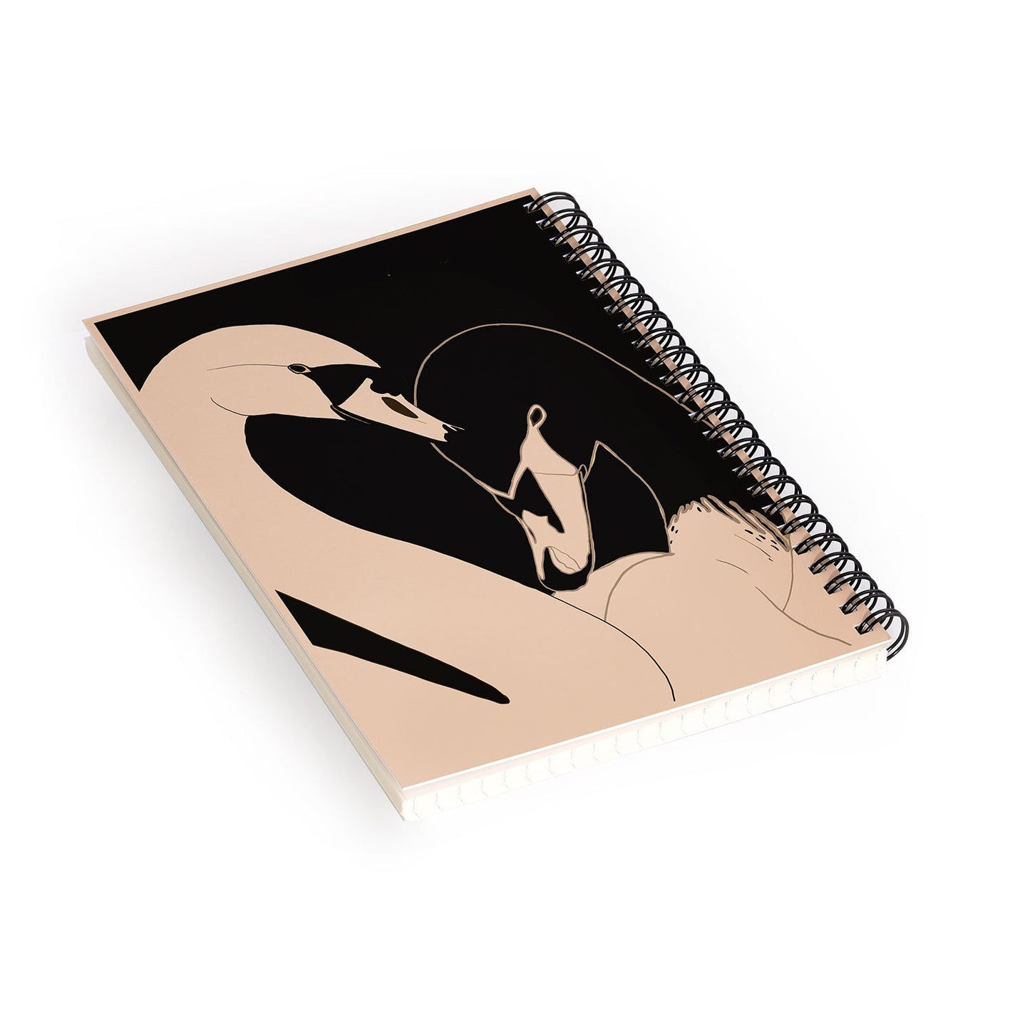ThingDesign Two Swans I Spiral Notebook