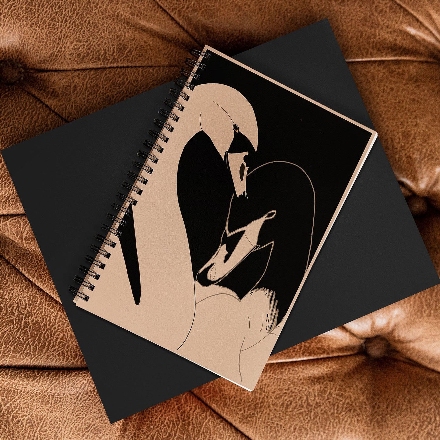 ThingDesign Two Swans I Spiral Notebook